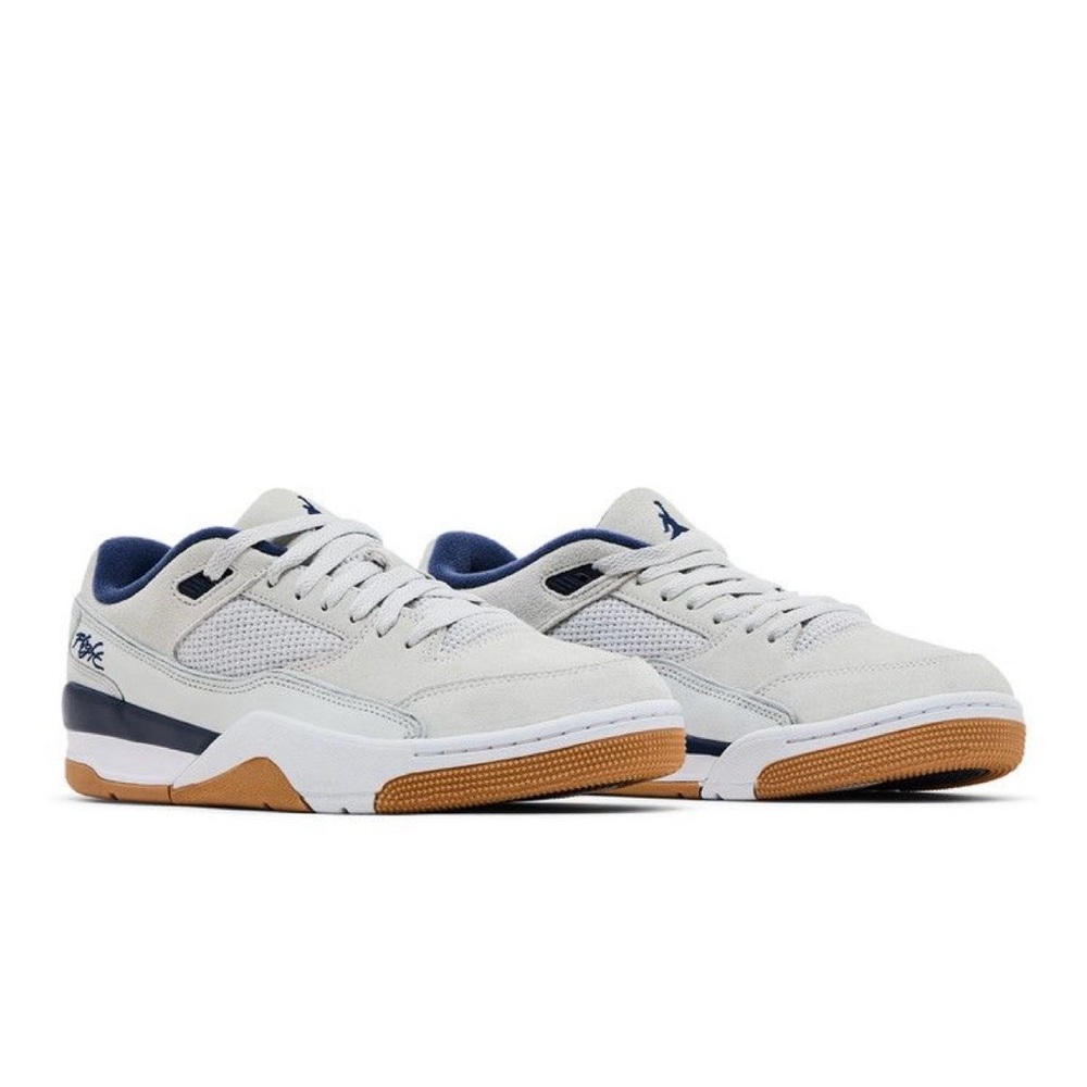 Air Jordan Flight Count “Neutral Grey Midnight Navy Gum” Men’s 9 NEW